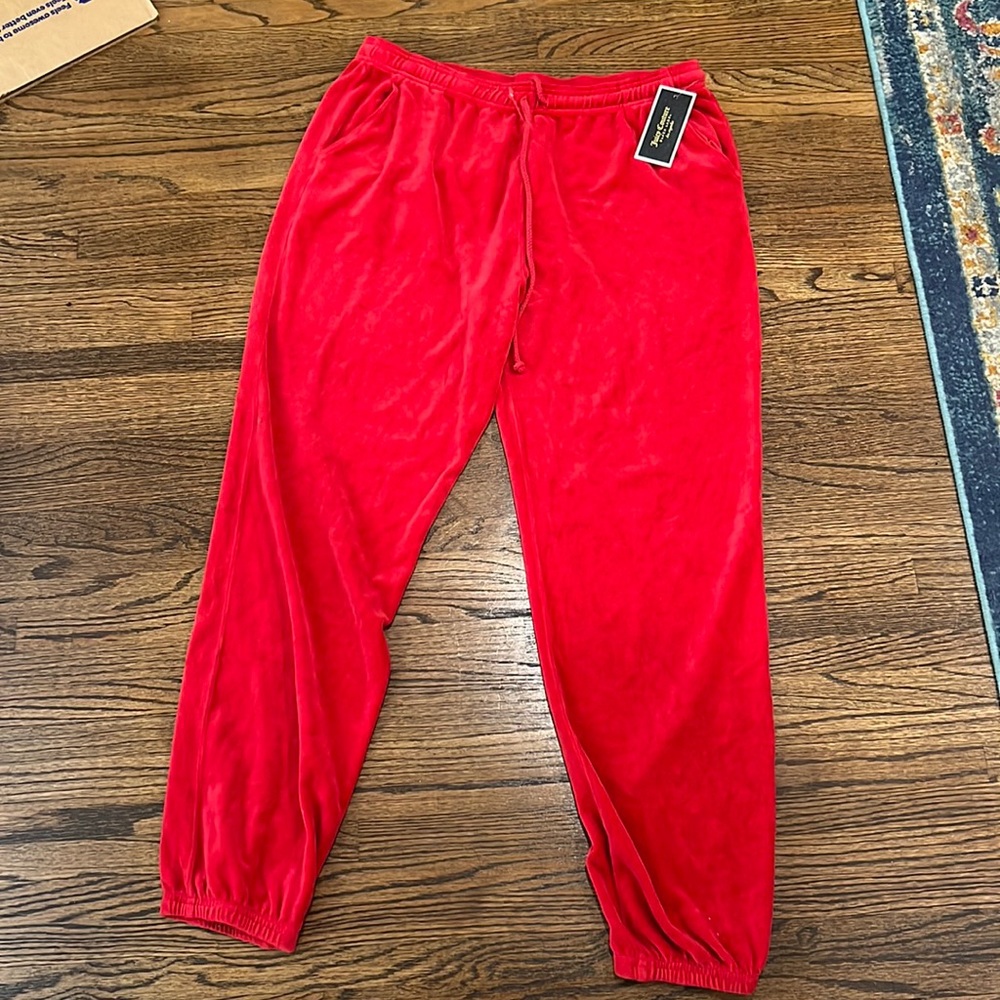 Juicy Couture Black Label Surfside Velour Tracksuit Pants bottoms in Astor